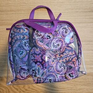 Vera Bradley 4 Piece Cosmetic Set